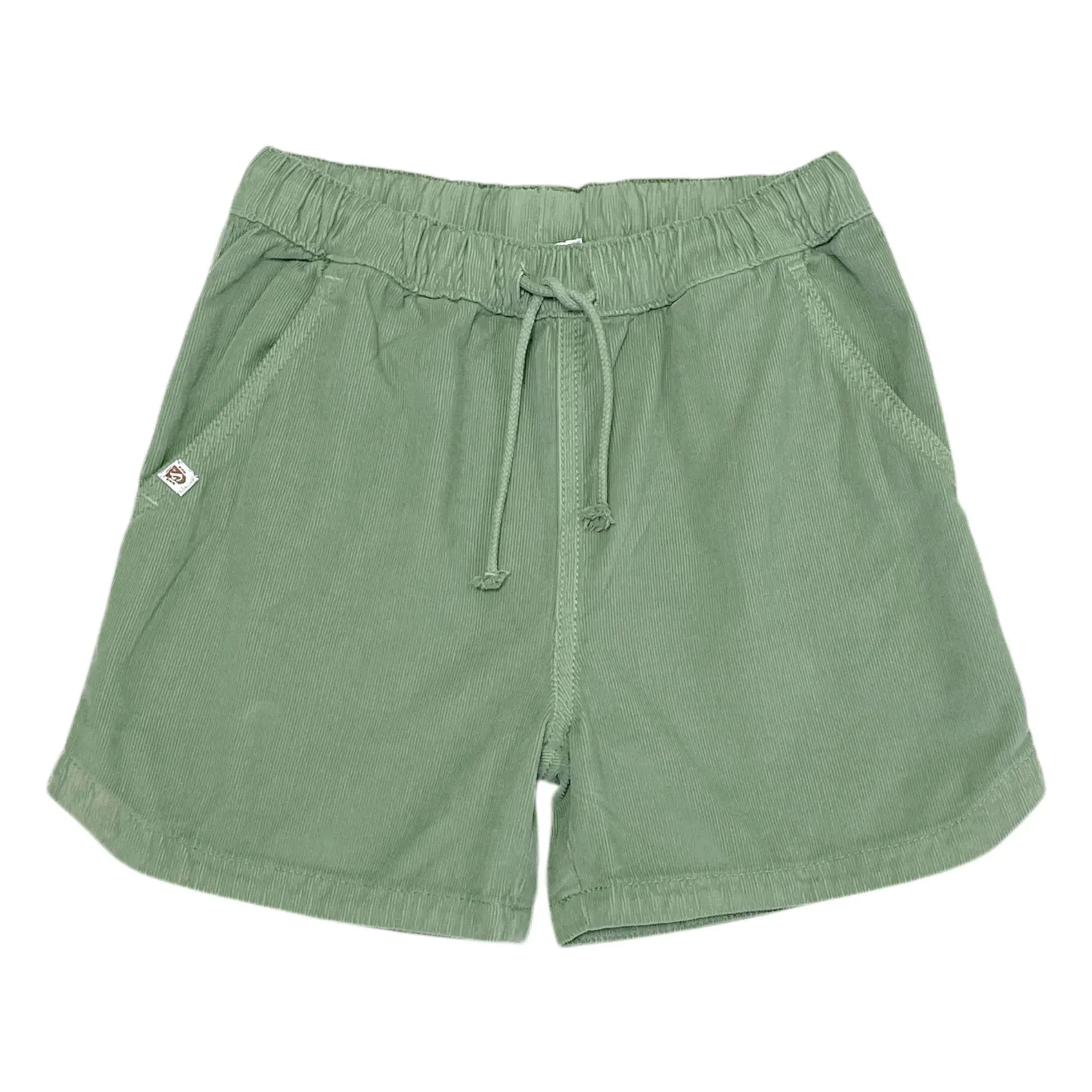Sunchild - Pantalones cortos de terciopelo Hunter | Salvia