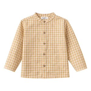 Lililotte - Camisa de Algodón Orgánico Seersucker Maxence Kareli | Amarillo