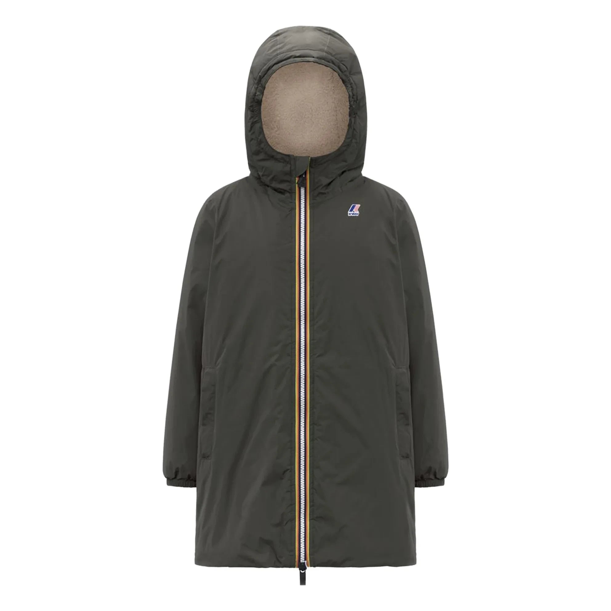 K-way - Le Vrai 4.0 Eiffel Orsetto Parka Impermeable con Relleno | Caqui