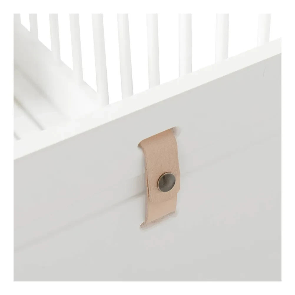 Oliver Furniture - Cama Mini+ de Madera de Altura Media 68x162cm | Blanca