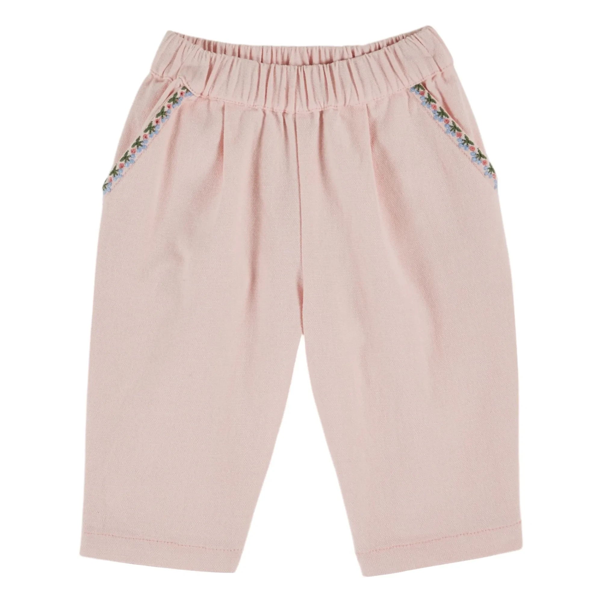 Emile et Ida - Pantalón con bolsillo bordado | Rosa