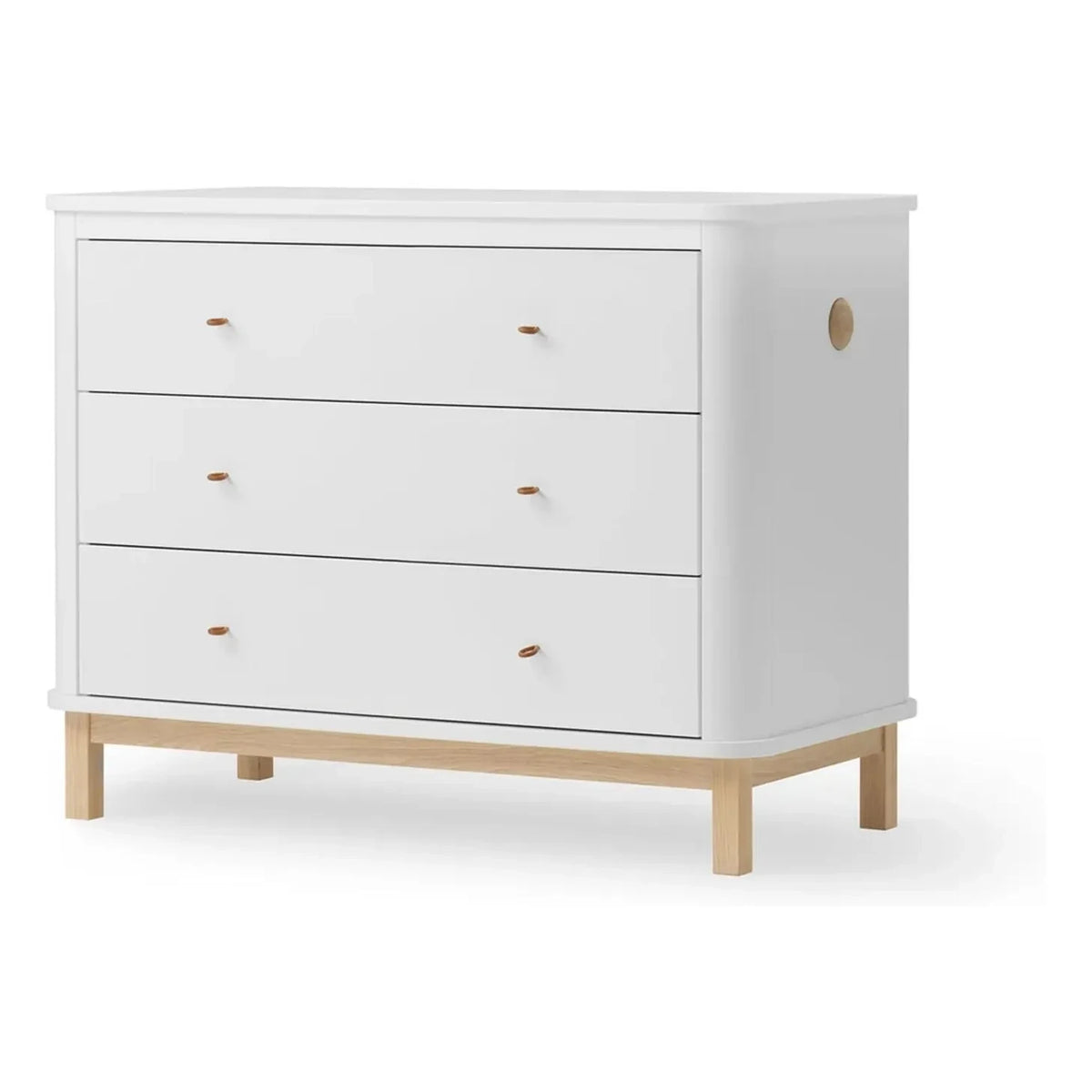 Oliver Furniture - Cómoda de 3 cajones de madera de roble | Roble