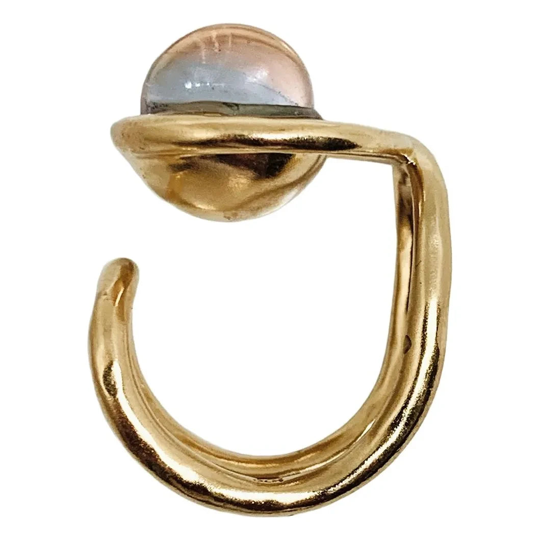 LAH - Eclipse Anillo de Sello Bicolor | Azul claro