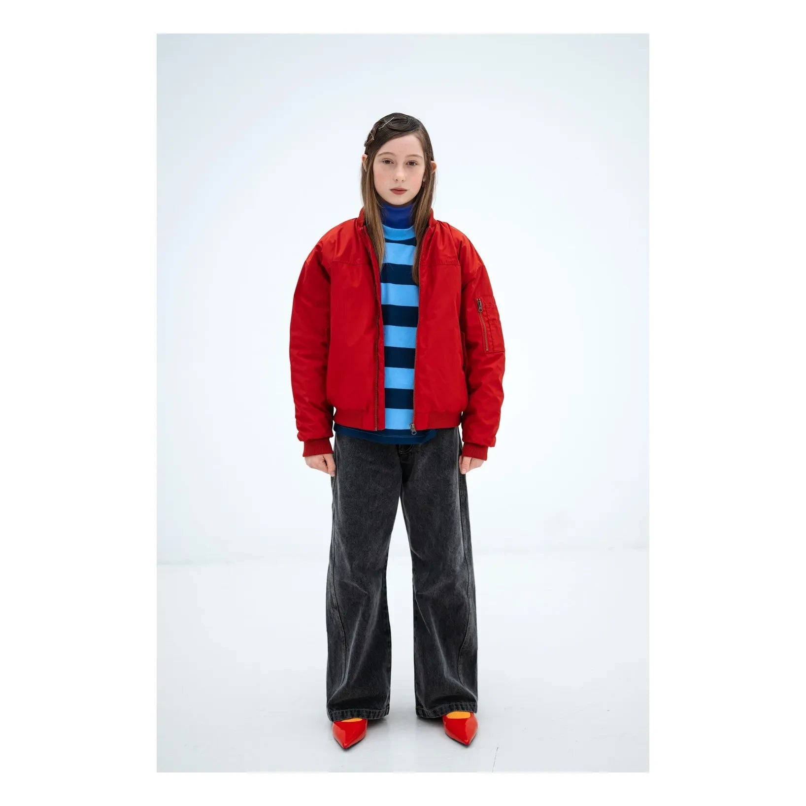 Repose AMS - Chaqueta Bomber de Fibra Reciclada | Rojo