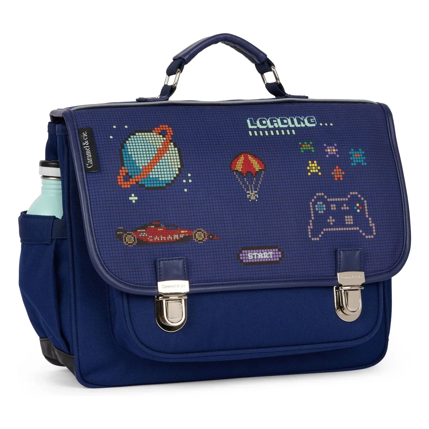 Caramel & Cie - Bolso Pixel Art | Azul marino