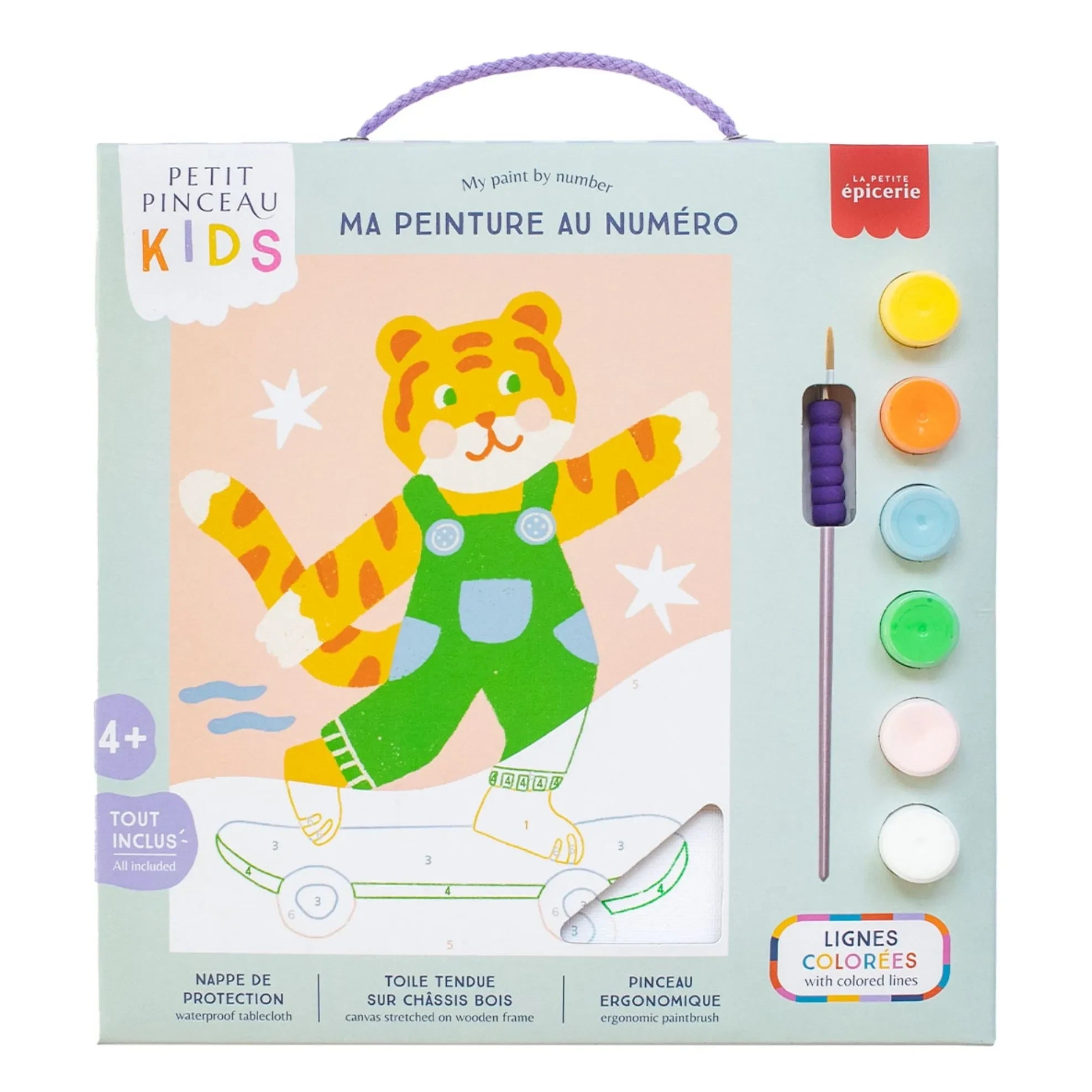 La Petite Épicerie - Pintura por números para niños - Titi Skate
