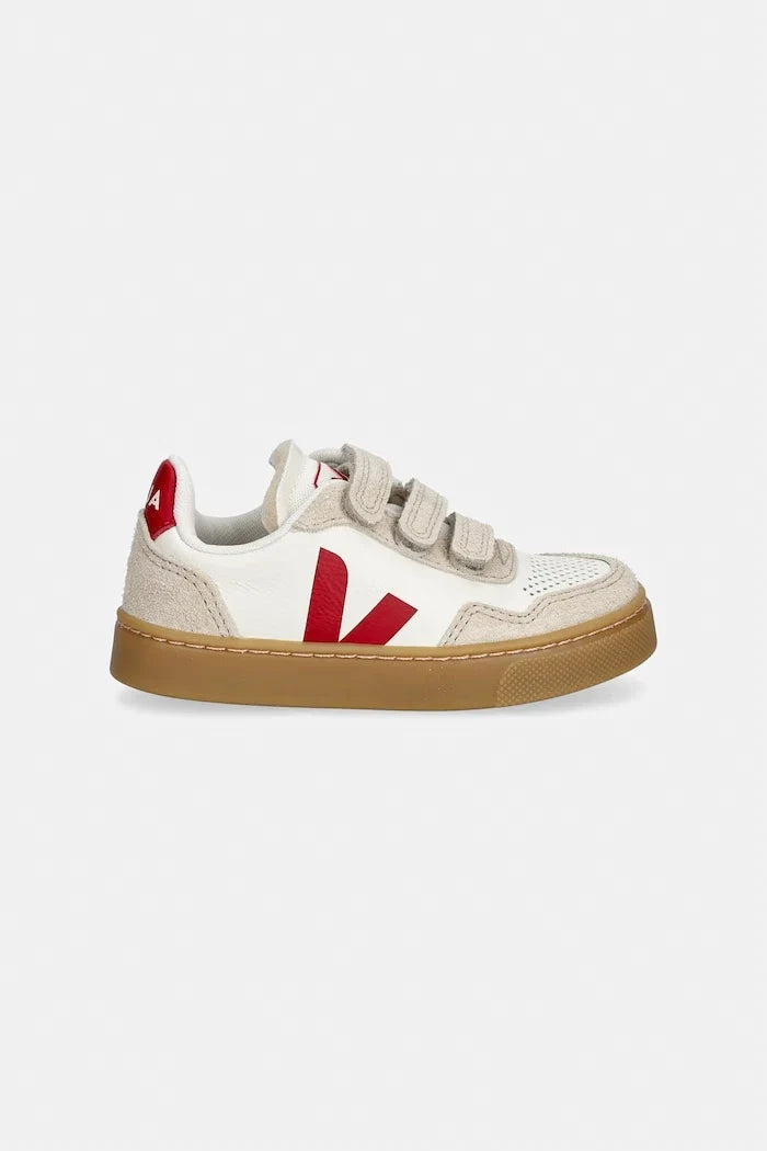 Zapatillas de deporte de cuero Veja Small V-90 para niños
