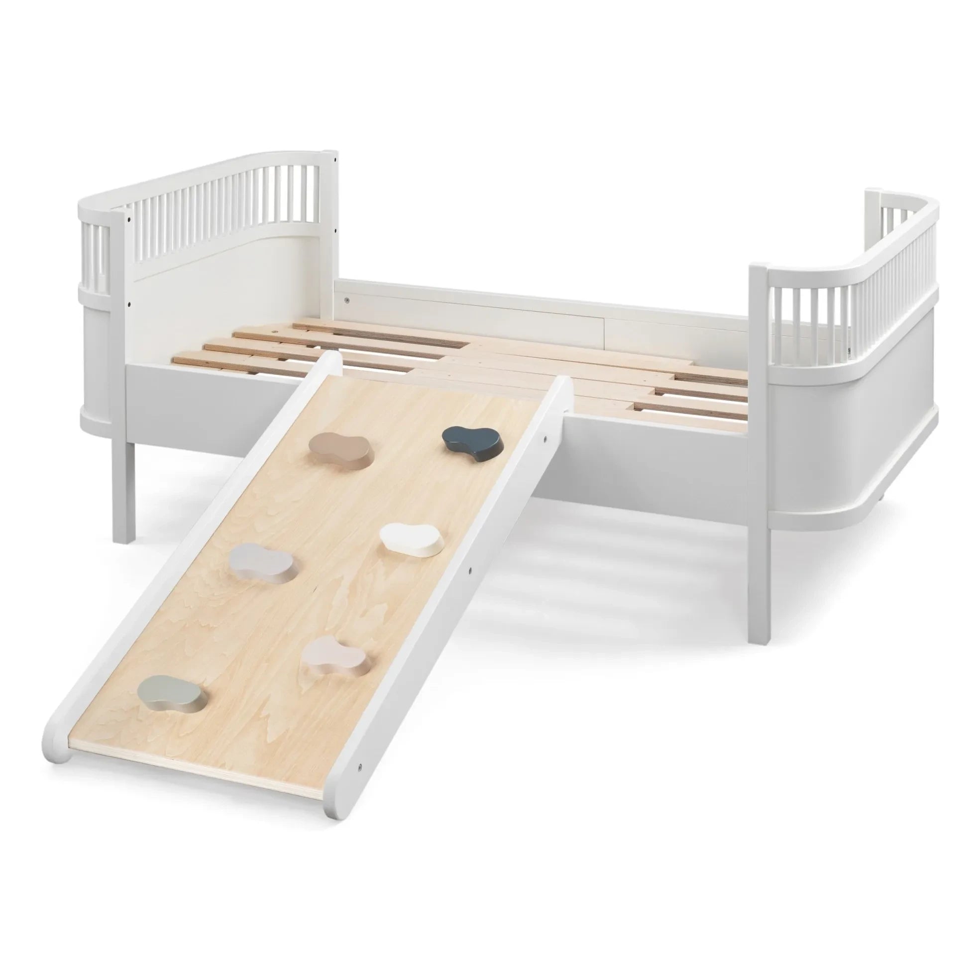 Sebra - Tobogán de cama 2 en 1 | Blanco