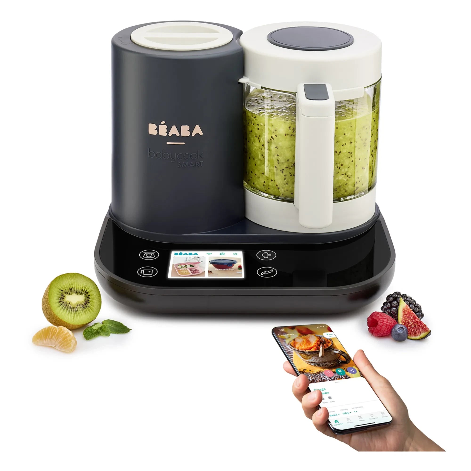 Béaba - Robot de cocina Babycook Smart | Gris carbón
