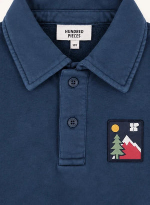 Hundred Pieces - Phoenix Mountain Sudadera de Algodón Orgánico | Gris azul
