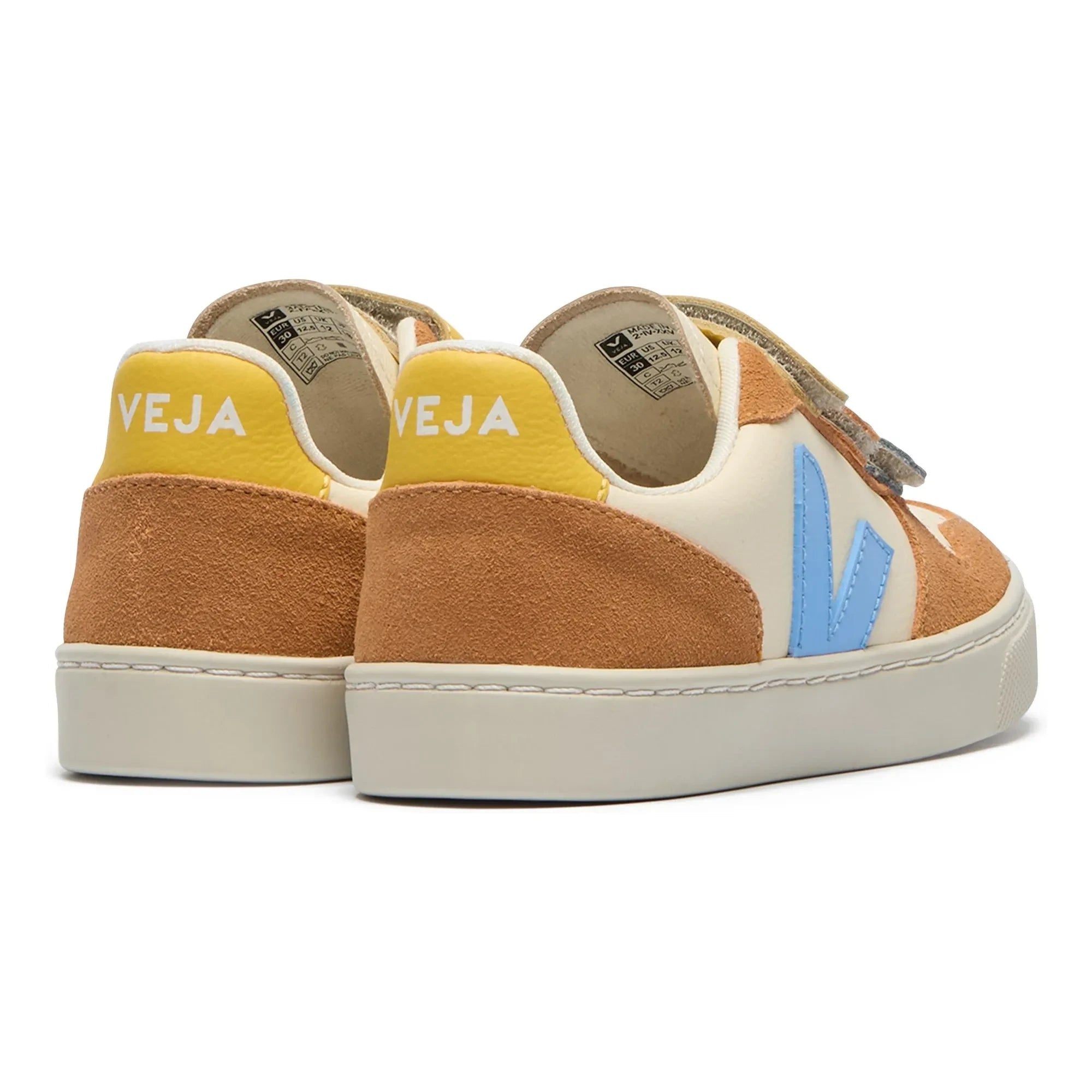 Veja - Zapatillas Scratch Pequeñas V-10 Cuero | Naranja