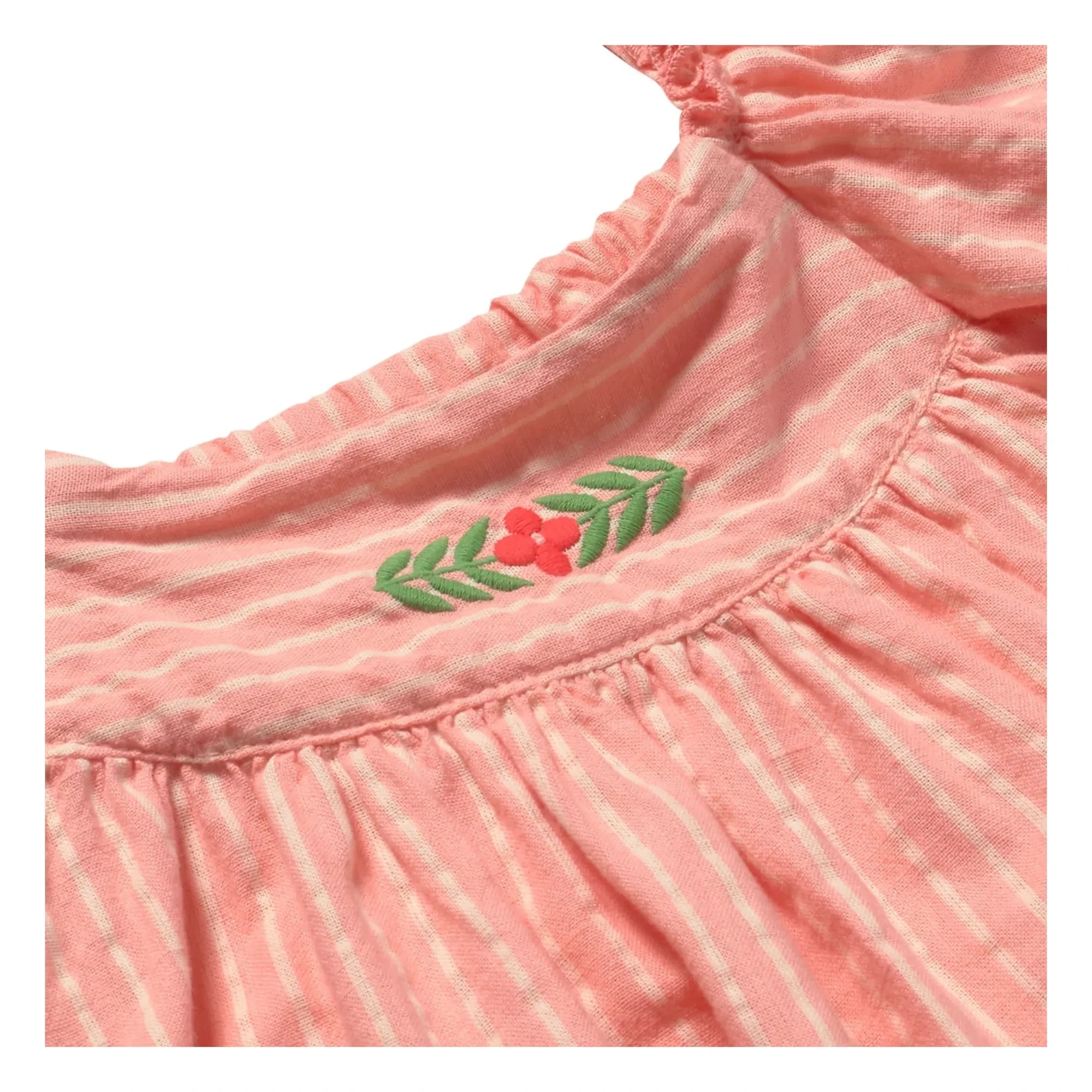 Cozmo - Vestido de rayas Clavel | Rosa