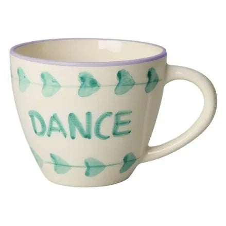 Arroz - Taza de cerámica "Baila" | Verde Pálido