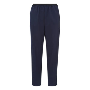 Pomandère - Pantalones de lana elástica | Azul marino