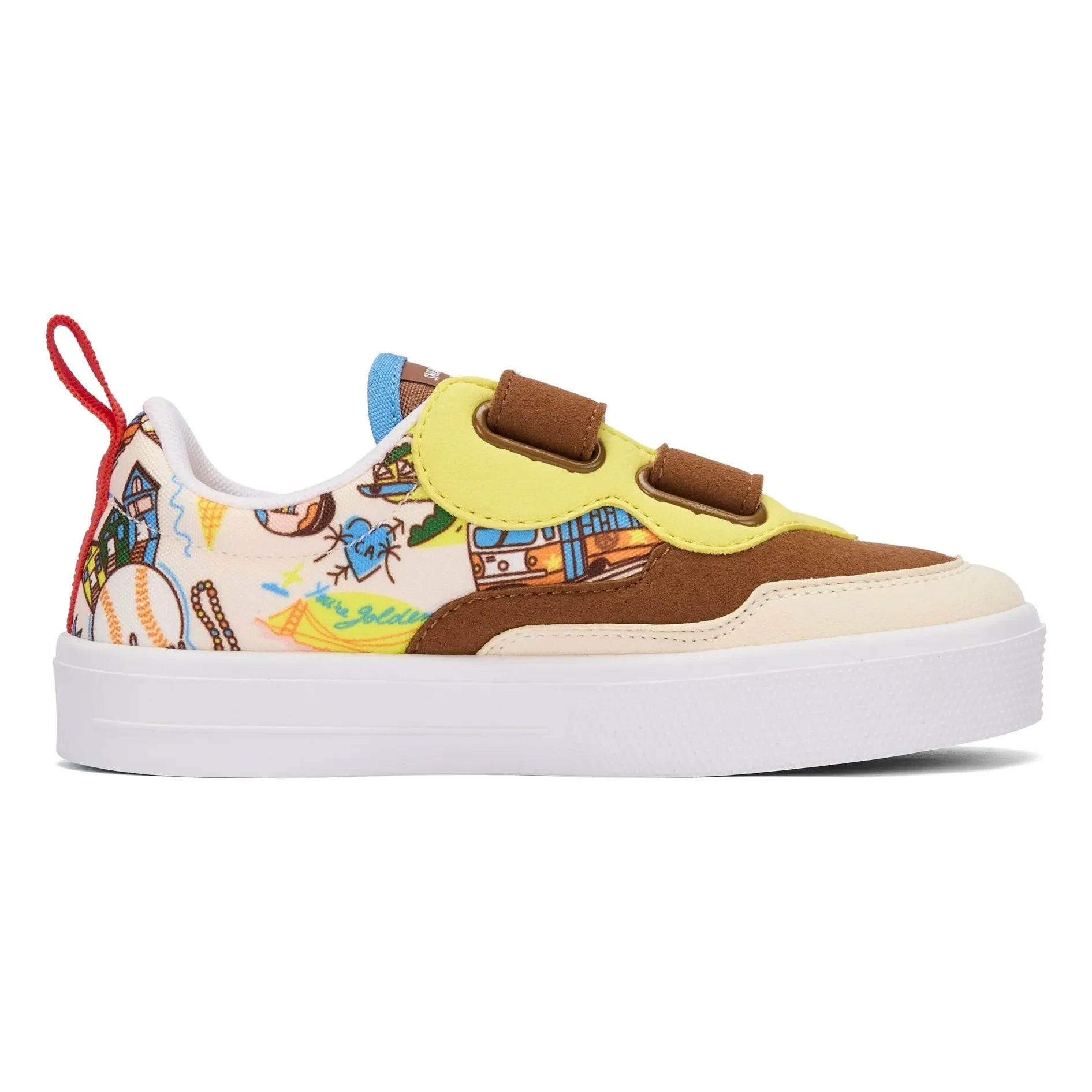 Hello Hossy - Zapatillas deportivas con detalle de arañazos San Francisco | Marrón