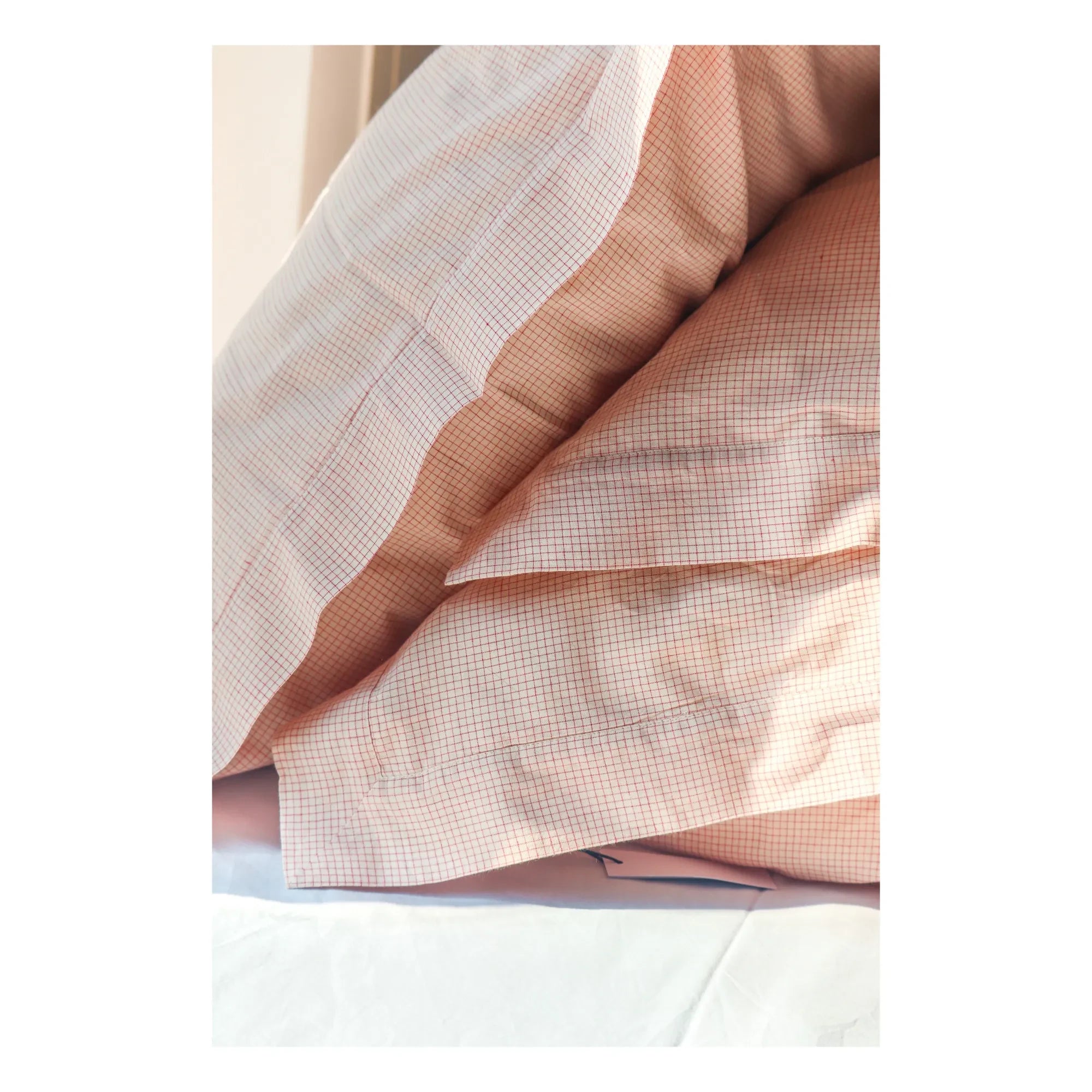 Scarlette Ateliers - Funda de almohada de algodón tejida a mano Grace - Juego de 2 | Rojo