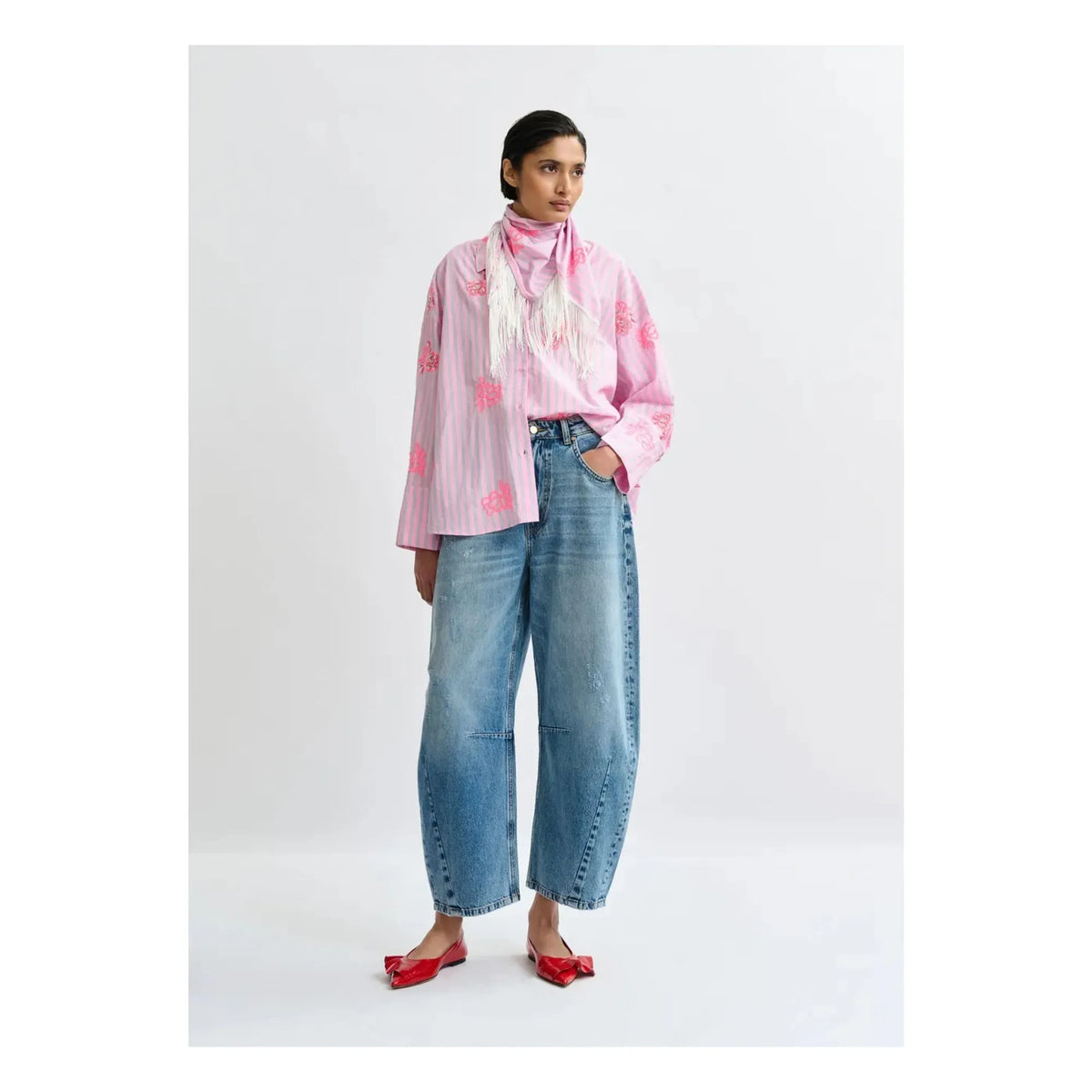 Essentiel Antwerp - Camisa bordada Jalinki | Rosa