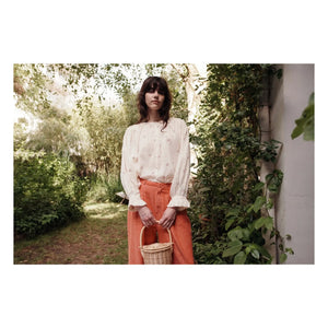 Emile et Ida - Blusa Dounia de algodón orgánico | Crema