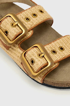AllSaints Staffa Raffia Sandal para mujer