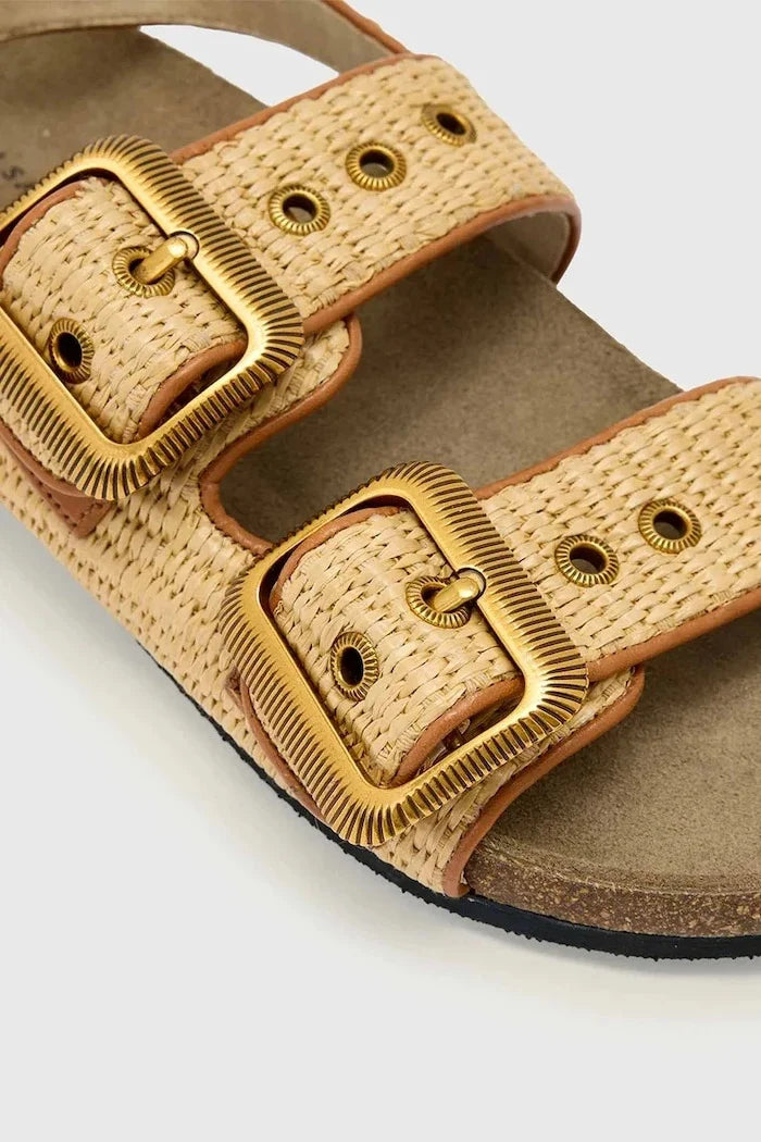 AllSaints Staffa Raffia Sandal para mujer