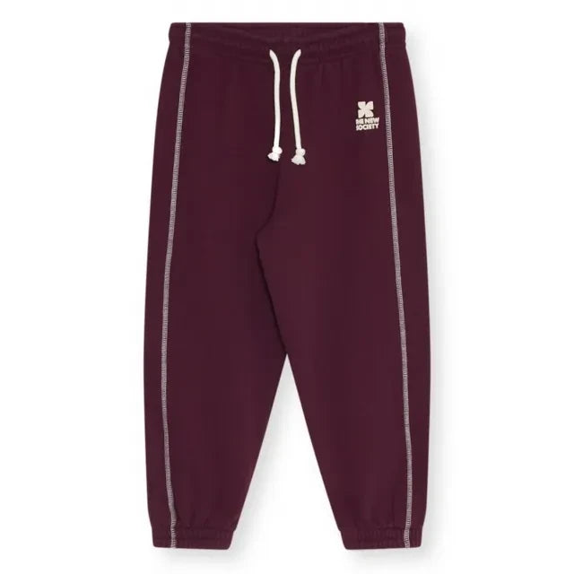 La nueva sociedad - Pantalón deportivo elástico con logo TNS | Bordo