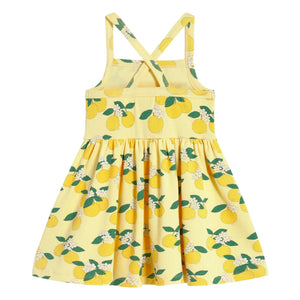 Tinycottons - Vestido naranja de algodón orgánico | Amarillo pálido