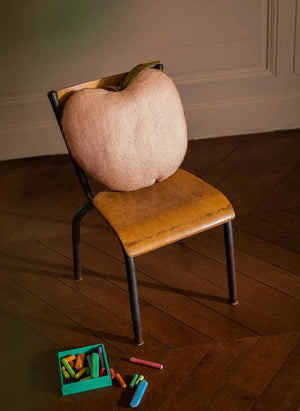 Muskhane - Cojín Apple de fieltro | rosa polvo
