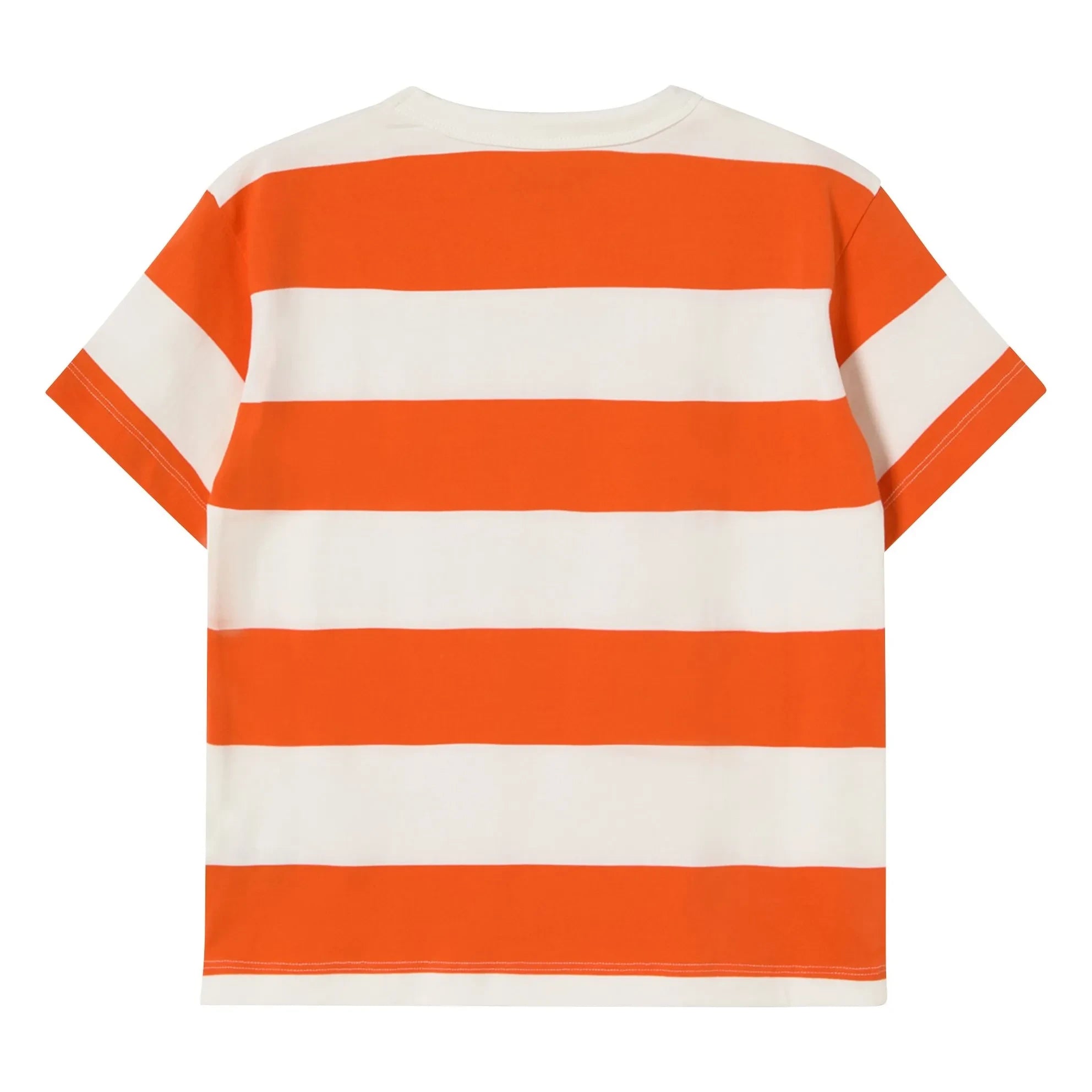 Tinycottons - Camiseta de rayas de algodón orgánico | Rojo