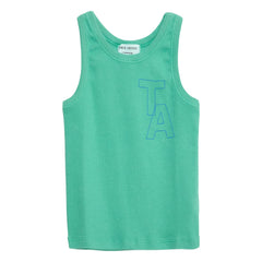 True Artist - Camiseta de tirantes acanalada n.º 20 | Verde