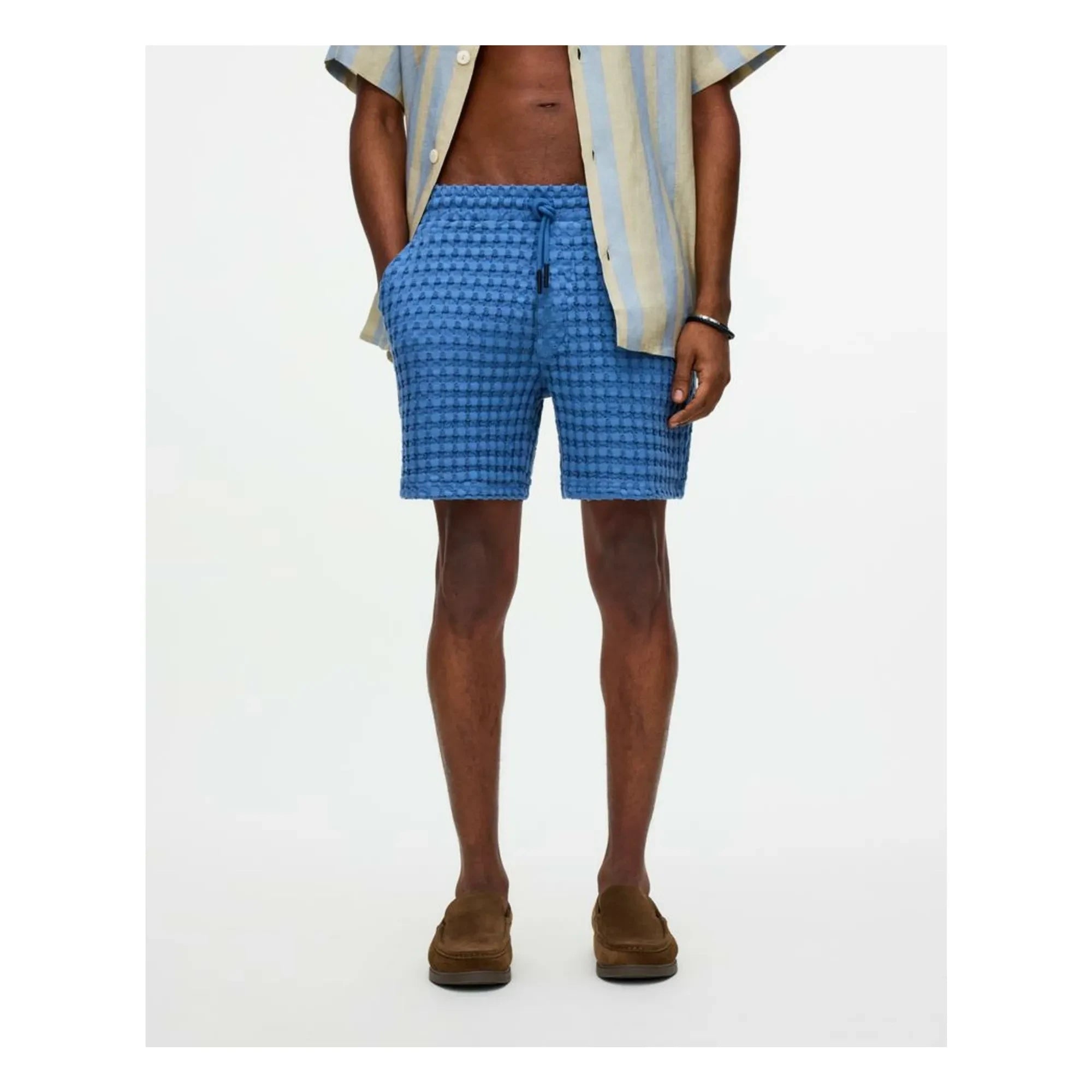 OAS - Short Coronet Porto Waffle | Azul