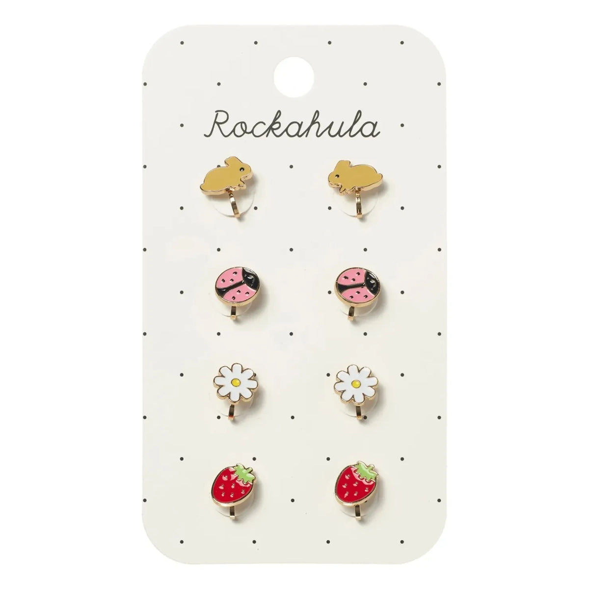 Rockahula Kids - Pendientes a presión Garden | Dorado