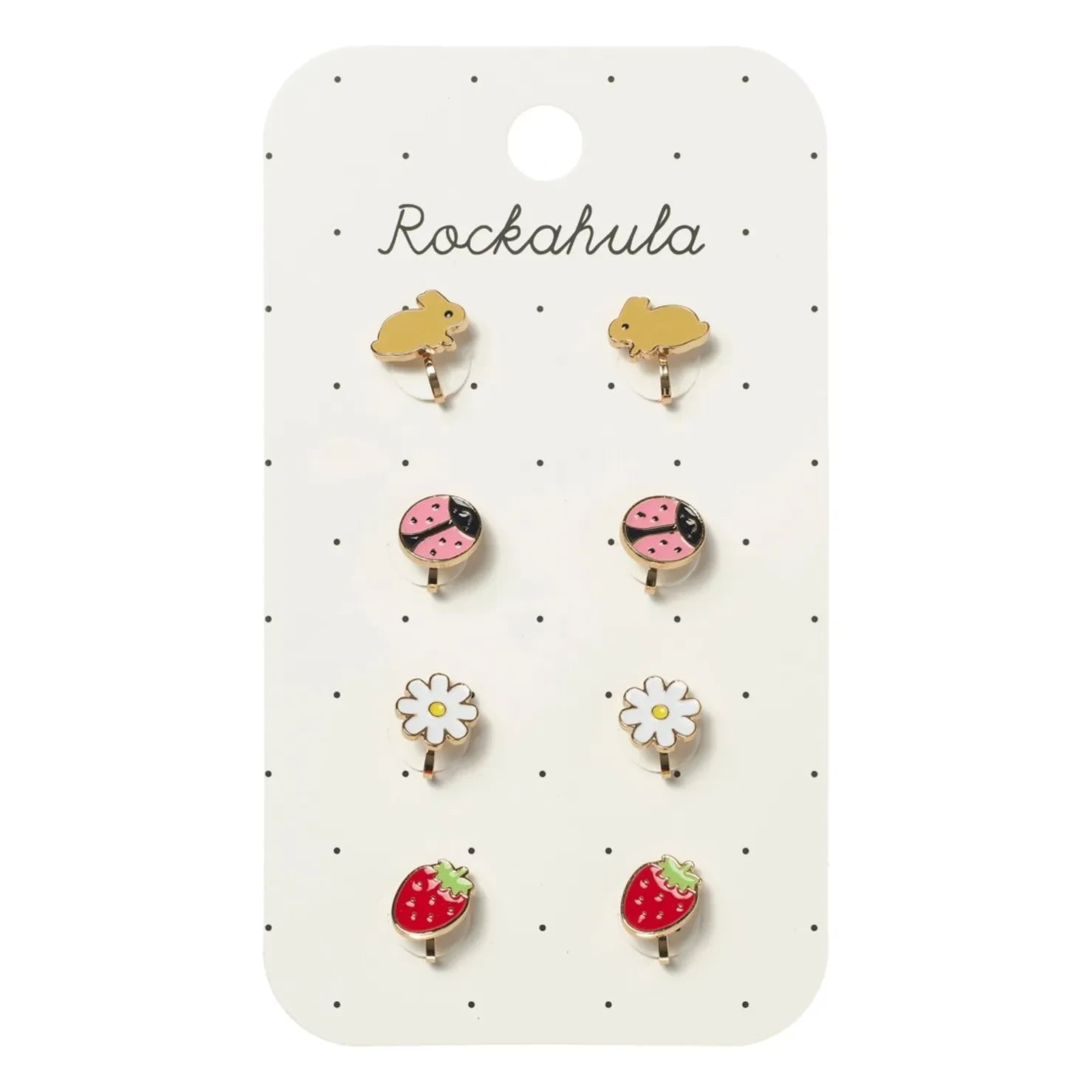 Rockahula Kids - Pendientes a presión Garden | Dorado