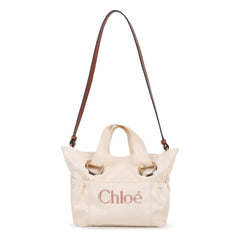 Chloé - Bolso tote con logo de algodón orgánico | Tiza