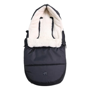 Kaiser - Saco universal para silla de paseo Sherpa Fleece Hoody 2.0 | Negro
