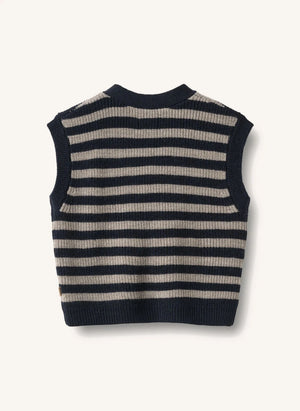 Wheat - Chaleco sin mangas Pete de lana merino | Beige