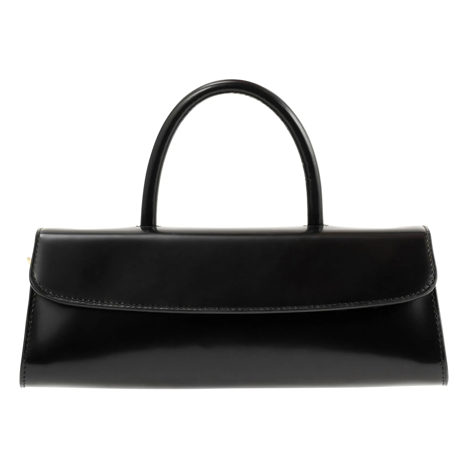 BY FAR - Bolso Mini Longa Piel Semibrillante | Negro