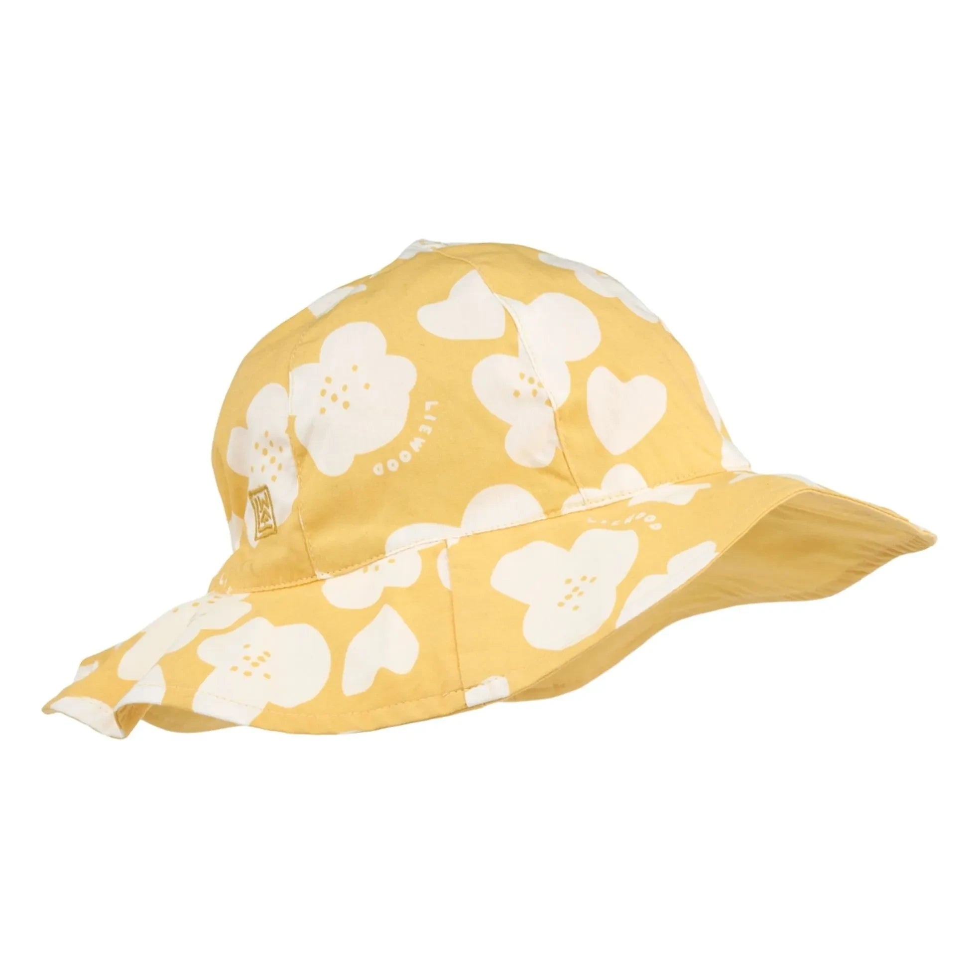 Liewood - Sombrero Amélia Reversible Algodón Orgánico Flores | Amarillo