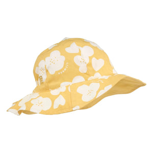 Liewood - Sombrero Amélia Reversible Algodón Orgánico Flores | Amarillo