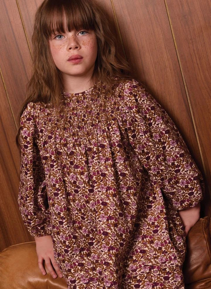 Bonton - Perle Fleurie Vestido fruncido | Karamel