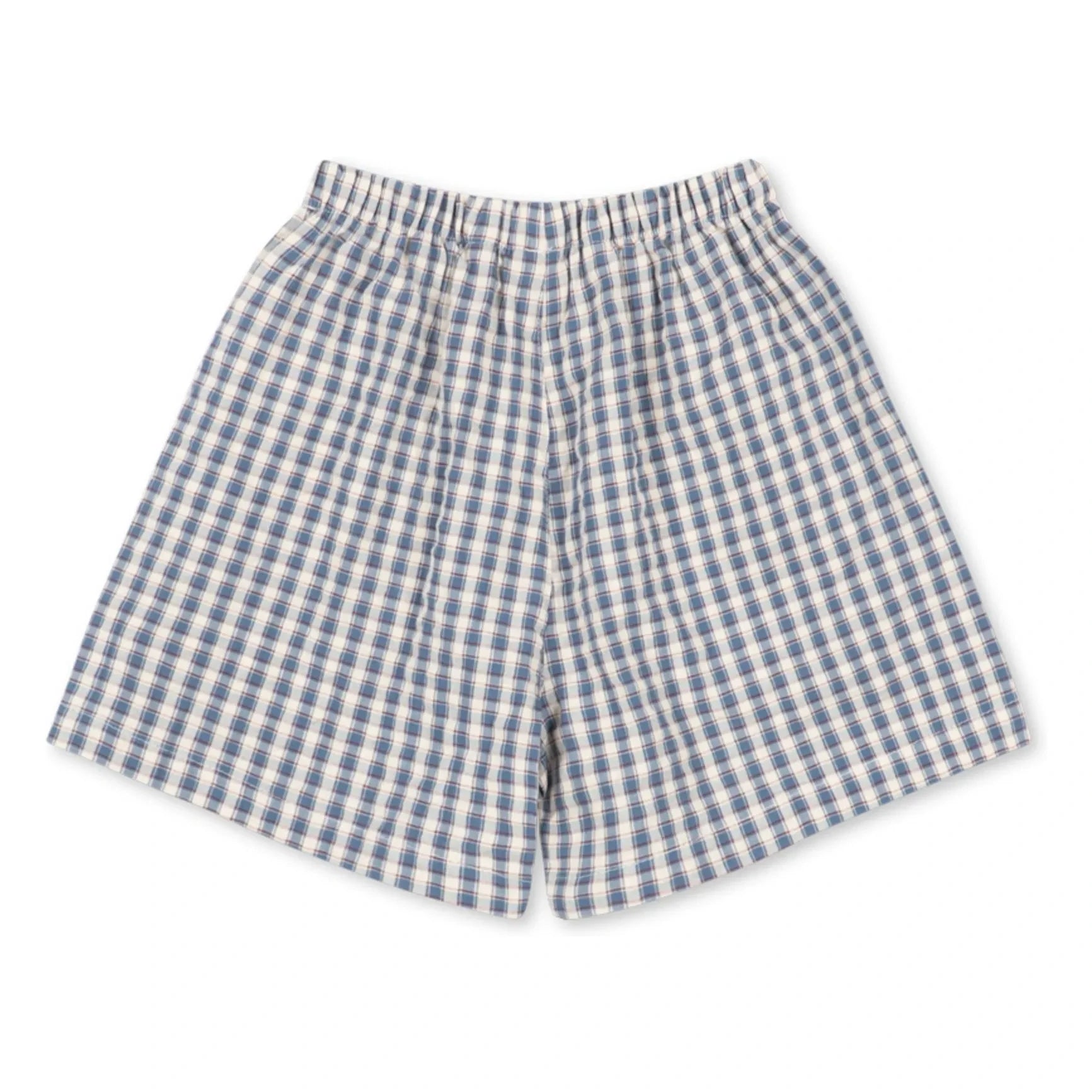 Konges Sløjd - Pantalones Cortos Kim de Algodón Orgánico a Cuadros | Azul
