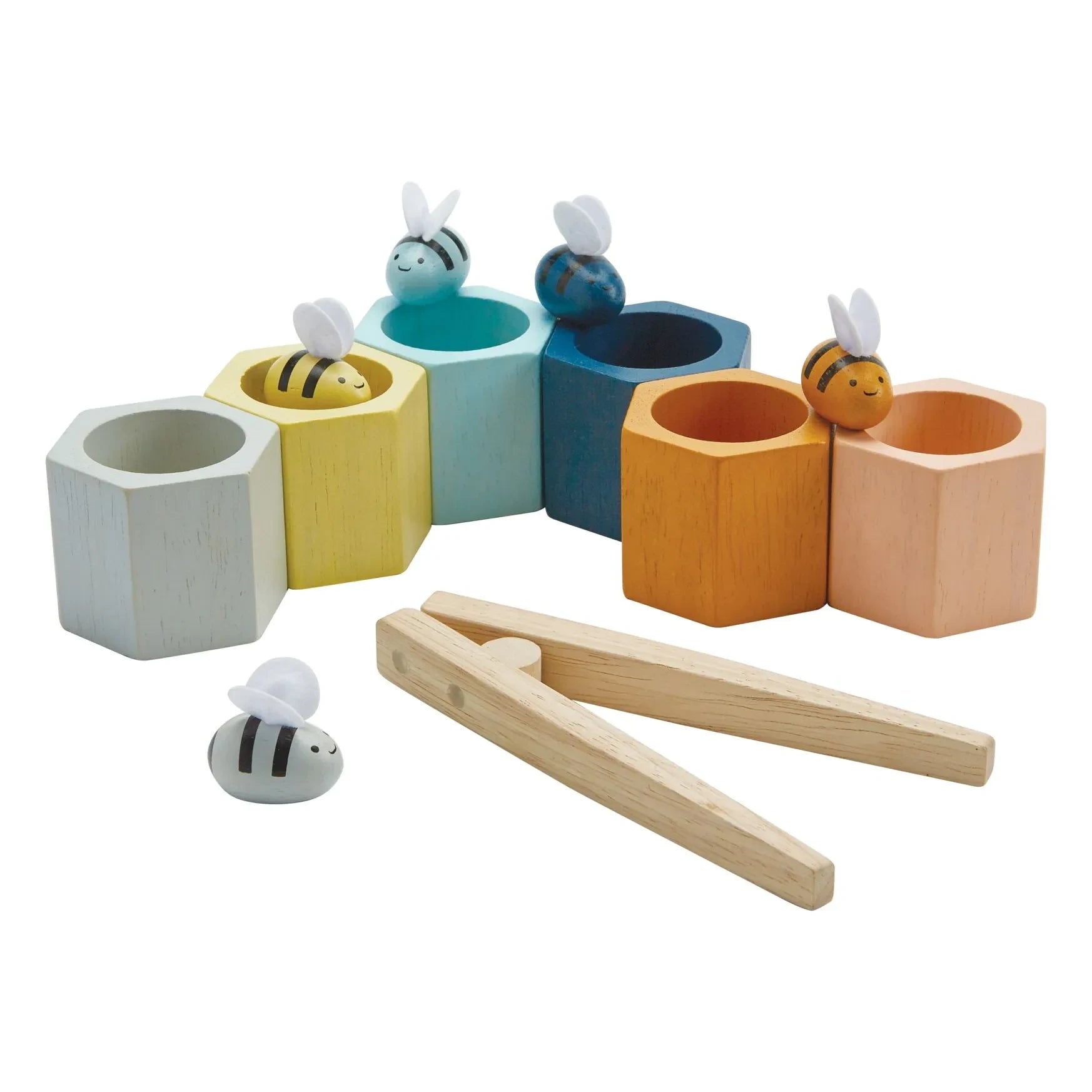 Plan Toys - Pinzas de panal de abeja