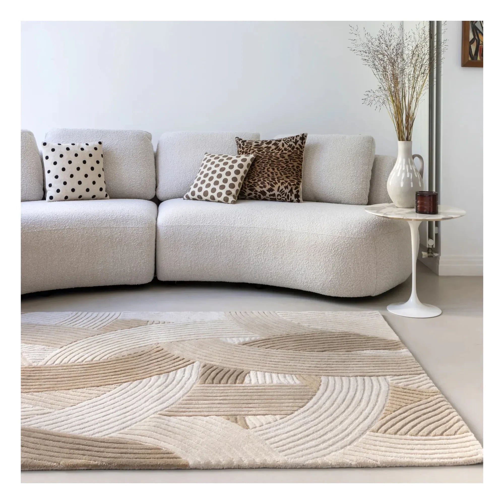 Alfombra de lana Edito - Canopée | Beige