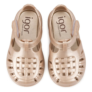 Igor - Zapatillas de Agua Tobby Brillante | Dorado