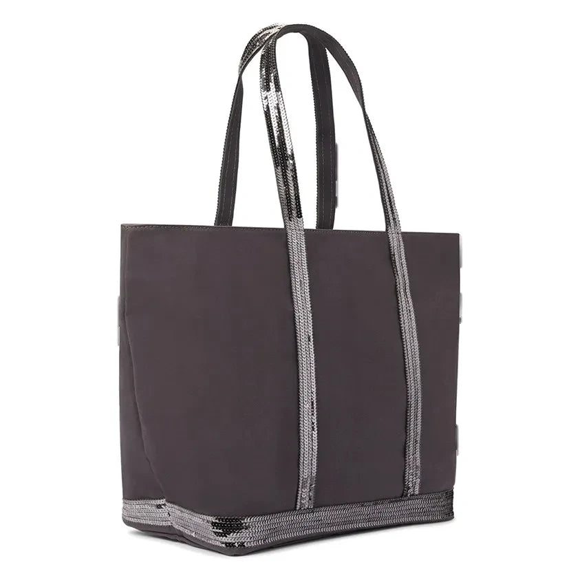 Vanessa Bruno - Bolso tote con cremallera L | Gris carbón