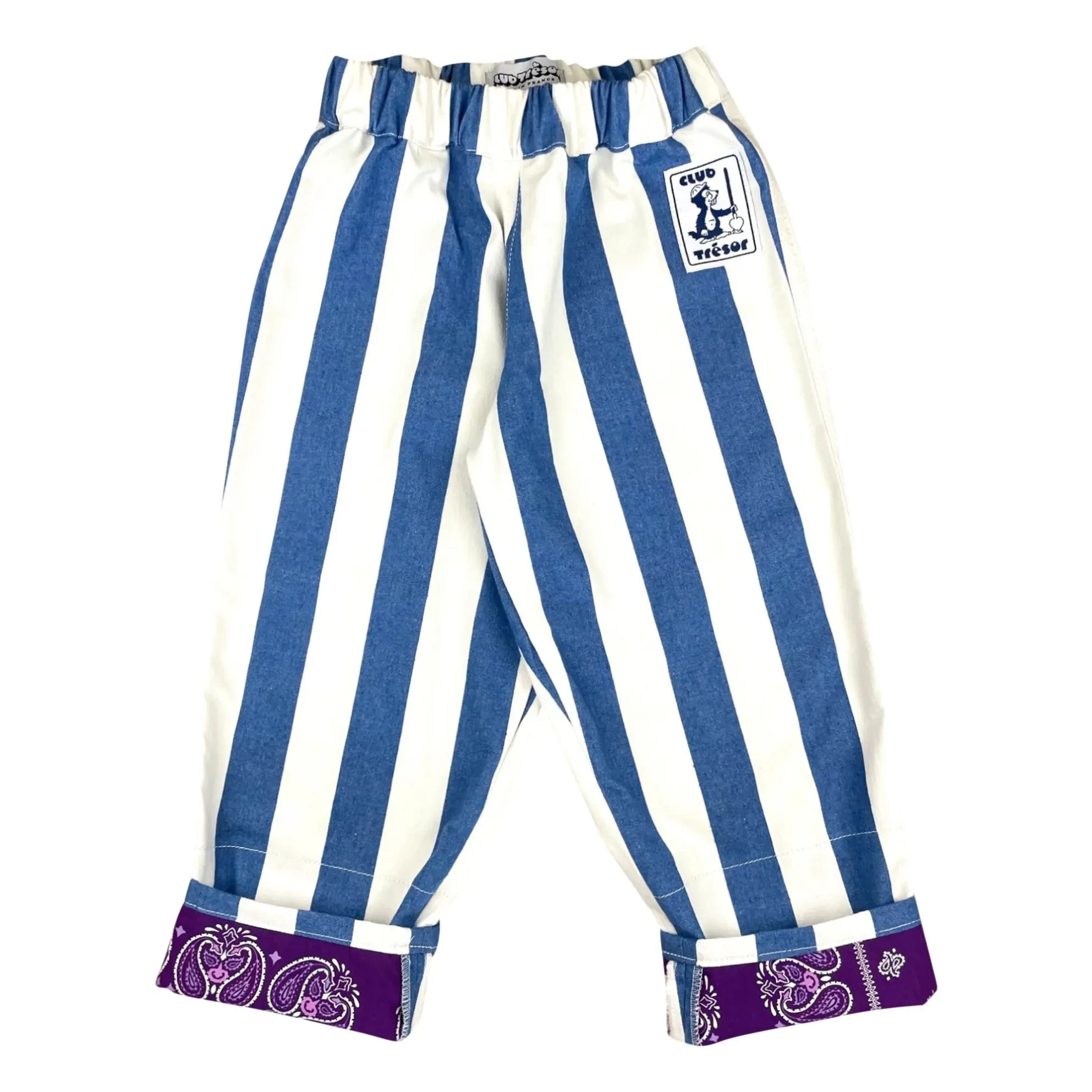 Club Trésor - Pantalón convertible a rayas de Normandía | Azul