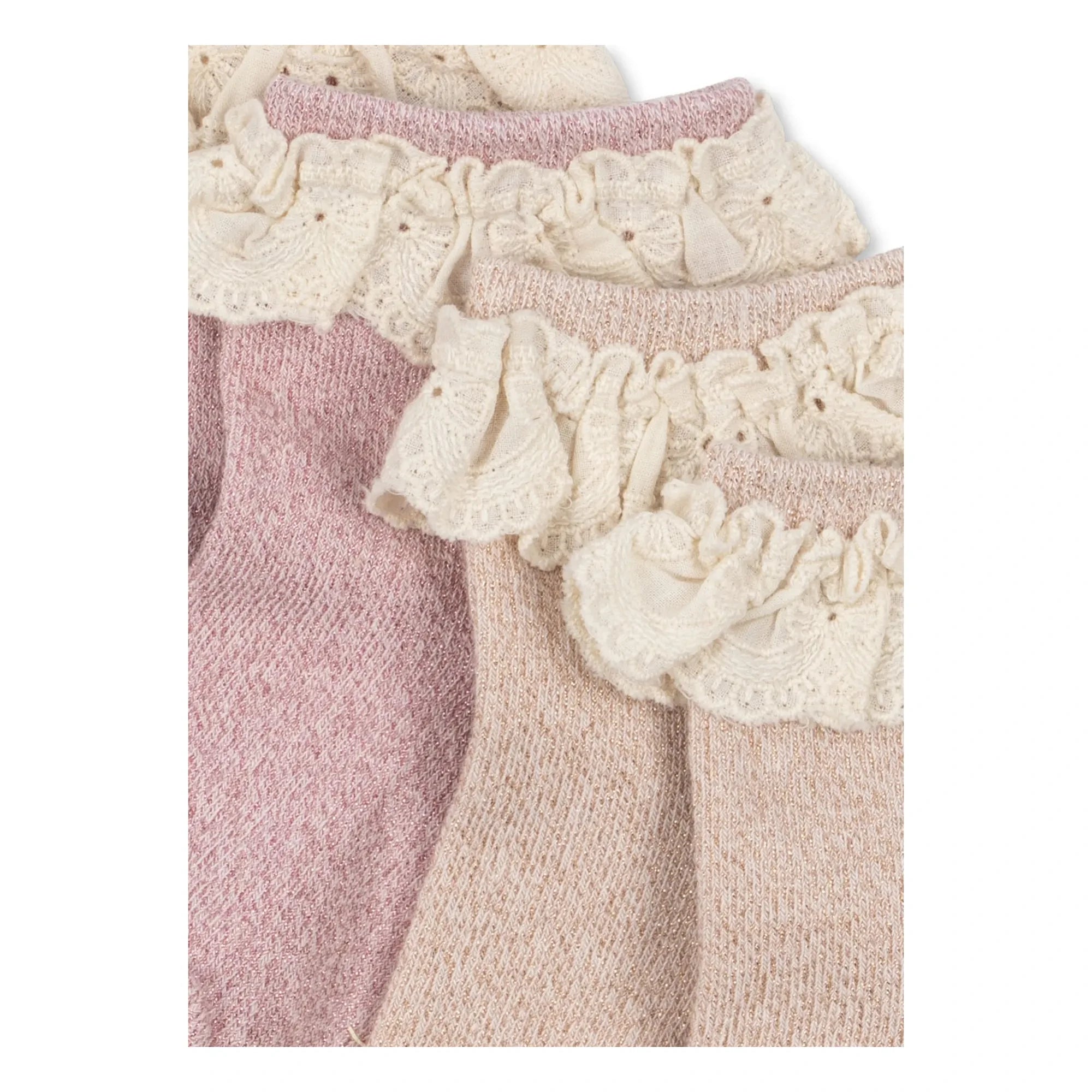 Konges Sløjd - 2 pares de calcetines de punto | Rosa