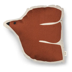 Ferm Living Kids - Cojín Swif Bird | Rojo ladrillo