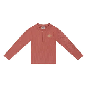 Donsje - Camiseta de protección UV Harvie Fish | Rojo teja