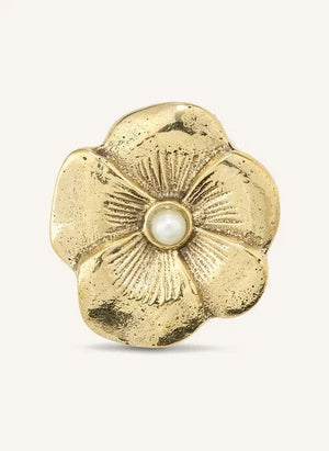 Doing Goods - Zoey Çiçek Pirinç Kulp | Altın