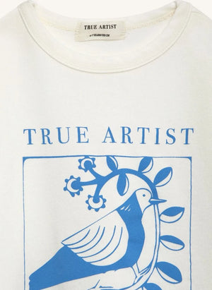 True Artist - Ex Libris organik pamuklu tişört | Ecru